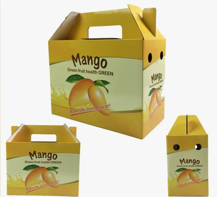 Thùng giấy đựng xoài bắt mắt