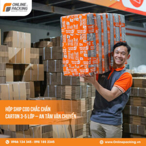 Sản xuất bao bì carton 5 lớp cho shop online miền bắc
